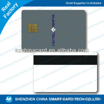 contact plastic pvc smart card with hologram foil